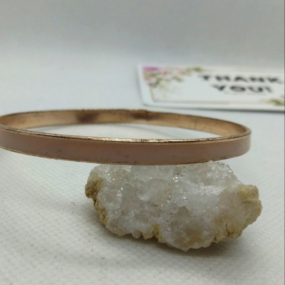 Vintage pale pink‎ enamel bracelet